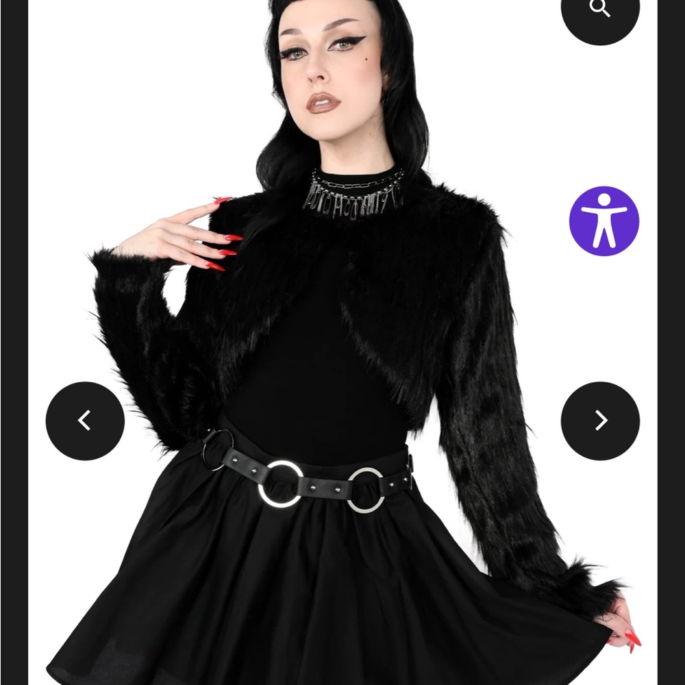 Foxblood limited edition Faux Fur bolero 2XL